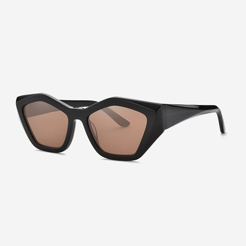 Angular bevel cutting Acetate  Women's Sunglasses21A8023
